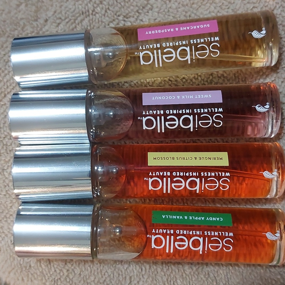 Set of 4 fragrance spritz cologne